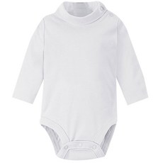 Mom's care 新生兒中高領按扣長袖包屁衣 G003BCBA017