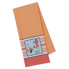 Design Imports 피쉬 임벨리쉬드 디쉬타월 키친크로스, 혼합 색상, 1개