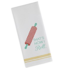 디자인임포트 Design Imports 댓츠 하우 아이 롤 프린티드 디쉬타월 45.7 x 71.1cm, 혼합 색상, 1개