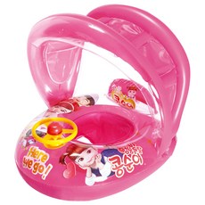 兒童汽車遮陽游泳圈, 混色, 1個