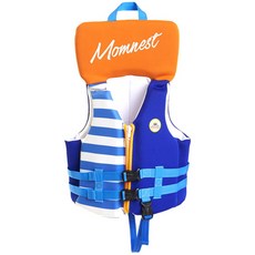맘네스트 키즈 수영 구명조끼, 블루, 1개