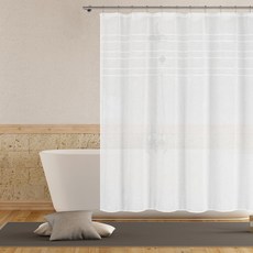 베라 니아 샤워 커튼 화이트 182.9 x 182.9cm, 1개