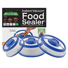 PressDome 真空密封蓋3種少年 +通用巨型, 藍色