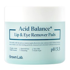 Brown Lab. 酸平衡眼唇卸妝墊 70p, 125毫升, 1個
