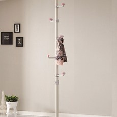 키친아트 원터치 트리 폴행거 1단 핑크