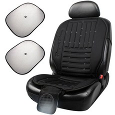 Gmz Motors 汽車通風坐墊+遮陽板 2入, Royal Wave Wind Force-12V(客車.廂型車.1噸貨車), 1組