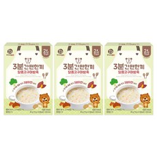 미즈앤코 3분간편한끼, 달콤고구마밤죽, 80g, 3개