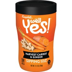 캠벨스 웰 예스! 하베스트 캐럿 & 진저 십핑 수프, 316g, 1개
