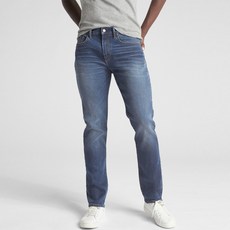 갭 남성용 소프트웨어 디스트레스드 진 인 슬림 핏 with 갭플렉스