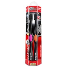 콜게이트 360 차콜 칫솔, 2개입, 1세트