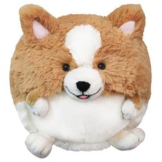 스퀴셔블 미니 코기 봉제인형, 17.78cm, 혼합 색상, 1개