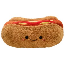 스퀴셔블 미니 핫도그 봉제인형, 20.32cm, 혼합 색상, 1개
