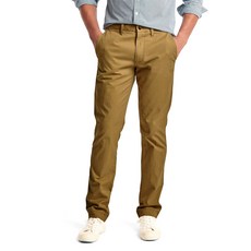 갭 남성용 컬러 카키 인 슬림 핏 WITH 갭플랙스 바지
