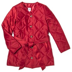 갭 여성용 퀼트 롱코트