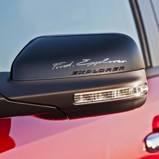 GRIBEN Ford Explorer 金屬貼紙 60040, 銀色鏡面鍍鉻, 1套