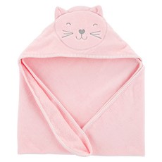 카터스 여아용 고양이 후드 목욕 타올