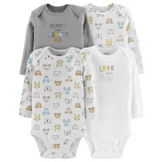 카터스 긴팔 오리지널 바디수트 4종 세트