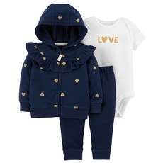 카터스 여아용 리틀 재킷 3피스 세트