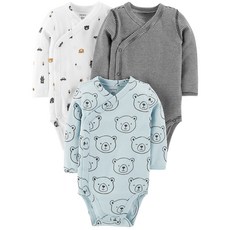 카터스 남아용 사이드스냅 바디수트 3종 세트