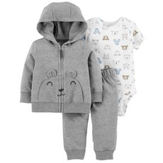 카터스 남아용 곰 리틀 재킷 3피스 세트