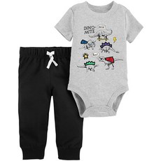 카터스 남아용 바디수트 바지 2피스 세트