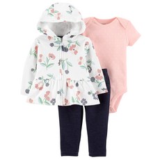 카터스 여아용 리틀 재킷 3피스 세트