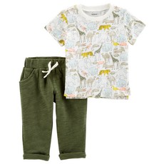 카터스 남아용 슬럽 져지 상의 + 하의 2피스 세트