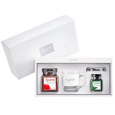 Epanie 過濾茶杯花草茶禮盒組 1號, 木槿花茶 67g+薄荷茶 8g+杯子, 1盒