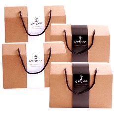 INMNP 繩柄多用途手提盒 2號 4入 + 衷心感謝 束帶 4入, 混合顏色, 1套