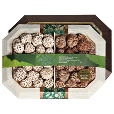 정남진장흥농협 건표고버섯 백흑종합세트 500g + 쇼핑백, 1세트