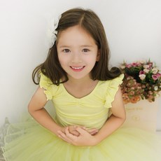 BALLET KIDS 素色短袖芭蕾舞紗裙 CP_B881