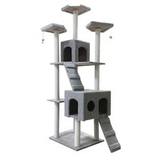 아리코 Dr Mini 롱 183 캣타워, 그레이, 1개