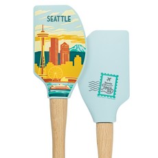 토볼로 투어 디자인 우드 핸들드 실리콘 스패츌러, Seattle, 1개