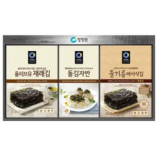 청정원 재래김 돌김자반 혼합 5호 세트 + 쇼핑백, 1세트