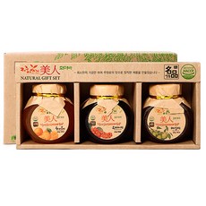 제주이야기 미인 화이바 꼬마 액상차 3종 선물세트, 한라봉차 200g + 오미자차 200g + 매실차 200g, 1개