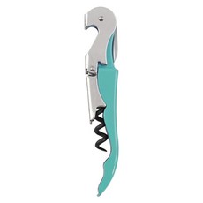 트루 더블-힌지드 코르크스크류 와인오프너, Teal, 1개