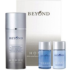 BEYOND 男士多效合一保養品組, 1組, 精華液100ml+爽膚水30ml+乳液30ml