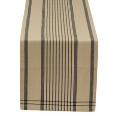 Design Imports 부처 블록 플래드 테이블 러너, 혼합 색상, 35.56 x 182.88cm, 1개