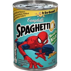 캠벨스 스파게티오 헬씨 키즈 파스타 인 토마토 앤 치즈 소스 스파이더맨, 448g, 1개