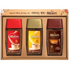 Maxim 麥心 即溶咖啡+禮盒 53號, 1組, 原味咖啡(100g)+摩卡咖啡(100g)+ 阿拉比卡咖啡(100g)