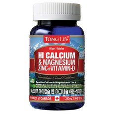 TONG Life 高鈣鎂鋅維他命D, 90錠, 1個