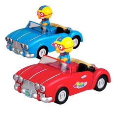 Pororo 淘氣小企鵝 推拉式汽車, 1個, 混合顏色