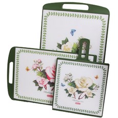 Sabbat 復古玫瑰印花砧板組, 1組, 砧板 3入(Mini+M號+L號)