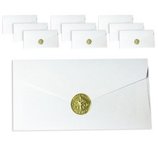 豪華粉彩禮金袋, 白色, 10張