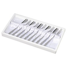 TABLE Art. 韓國製磨砂雙環茶匙組, 茶匙 5入 + 茶叉 5入, 1套