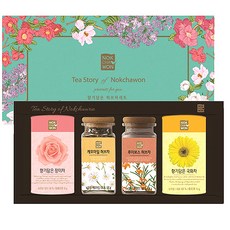 녹차원 향기 담은 허브차 세트 3호 + 쇼핑백, 장미차 10g + 국화차 10g + 루이보스 허브차 90g + 페퍼민트 허브차 15g, 1세트