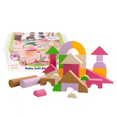 비앤씨 리틀 타익스 베이비 소프트 블럭 40p, 혼합색상, 1개