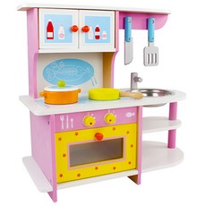 NOVEL LAND 綠色玩具水槽廚房播放套件, 混合顏色