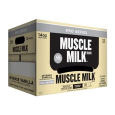 Muscle Milk 프로 시리즈 논-데어리 프로틴 쉐이크 인텐스 바닐라, 4.97L, 1개