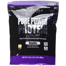 Dr. Mercola 퓨어 파워 프로틴, 880g, 바닐라(Vanilla), 1개